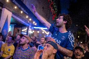Atmosphere in paris bars after the PSG - Inter Milan match - Paris AJ