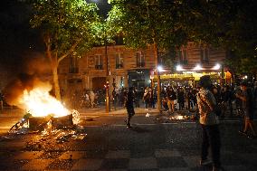PSG supporters celebrate Champions League winning - Paris