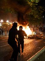 PSG supporters celebrate Champions League winning - Paris