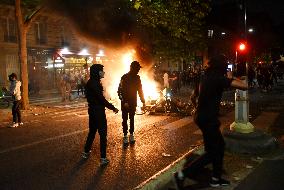 PSG supporters celebrate Champions League winning - Paris