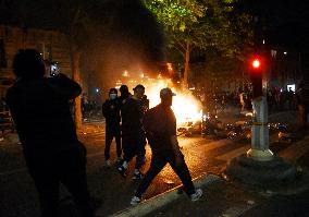 PSG supporters celebrate Champions League winning - Paris