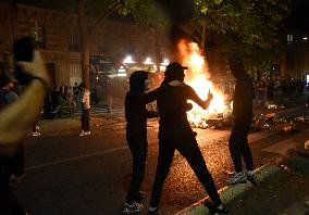 PSG supporters celebrate Champions League winning - Paris