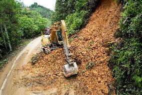 Road Collapse in Liuzhou