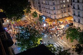 PSG Fans Celebrate Victory - UEFA Champions League Final - Paris