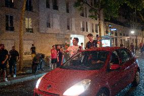 PSG Fans Celebrate Victory - UEFA Champions League Final - Paris