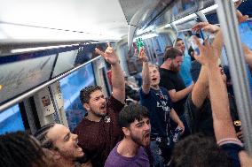 PSG Fans Celebrate Victory - UEFA Champions League Final - Paris