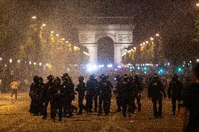 Clashes Between PSG Fans And The Police - Paris