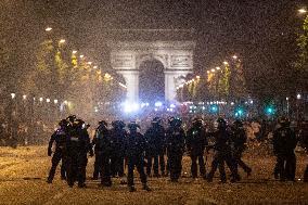 Clashes Between PSG Fans And The Police - Paris