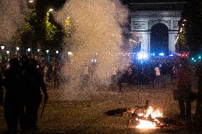 Clashes Between PSG Fans And The Police - Paris