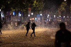 Clashes Between PSG Fans And The Police - Paris