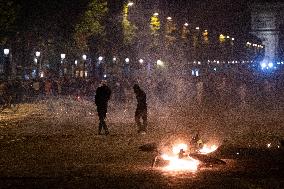 Clashes Between PSG Fans And The Police - Paris