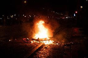 Clashes Between PSG Fans And The Police - Paris
