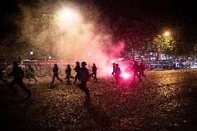 Clashes Between PSG Fans And The Police - Paris