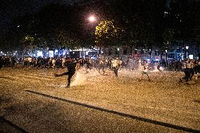 Clashes Between PSG Fans And The Police - Paris