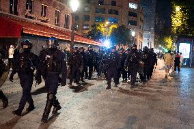 Clashes Between PSG Fans And The Police - Paris