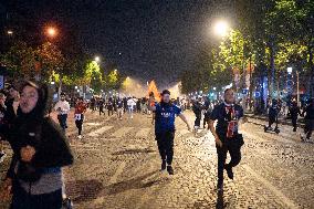 Clashes Between PSG Fans And The Police - Paris