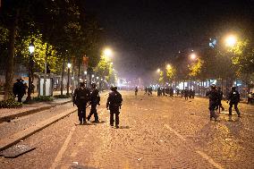 Clashes Between PSG Fans And The Police - Paris