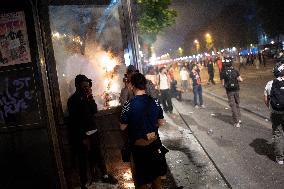 Clashes Between PSG Fans And The Police - Paris