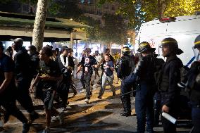 Clashes Between PSG Fans And The Police - Paris