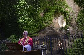 Pope Leo XIV at Rosary In The Vatican Gardens