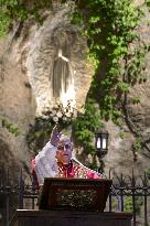 Pope Leo XIV at Rosary In The Vatican Gardens