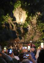 Pope Leo XIV at Rosary In The Vatican Gardens