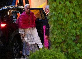 Pope Leo XIV at Rosary In The Vatican Gardens