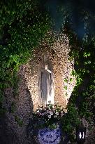 Pope Leo XIV at Rosary In The Vatican Gardens