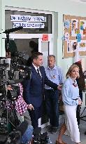 Polish Presidential Candidate Rafal Trzaskowski Votes - Warsaw