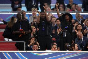 Lian Thuram and Family At UEFA Champions League Final - Munich