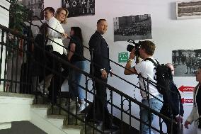 Polish Presidential Candidate Karol Nawrocki Votes - Warsaw