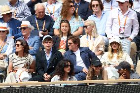 2025 French Open - Celebrities In Stands Day 8 NB