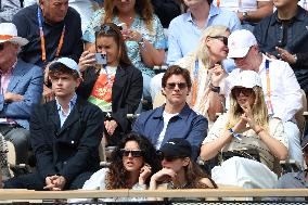 2025 French Open - Celebrities In Stands Day 8 NB