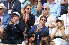 2025 French Open - Celebrities In Stands Day 8 NB