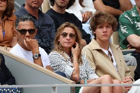 2025 French Open - Celebrities In Stands Day 8