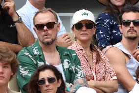 2025 French Open - Celebrities In Stands Day 8