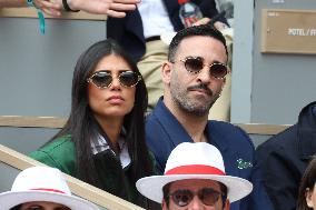 2025 French Open - Celebrities In Stands Day 8