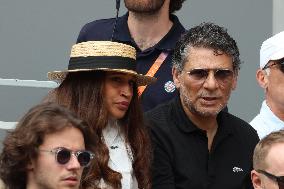 2025 French Open - Celebrities In Stands Day 8