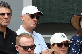 2025 French Open - Celebrities In Stands Day 8