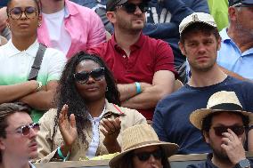 2025 French Open - Celebrities In Stands Day 8