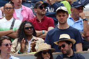 2025 French Open - Celebrities In Stands Day 8