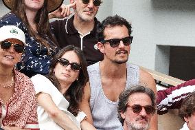 2025 French Open - Celebrities In Stands Day 8 NB