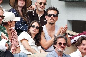 2025 French Open - Celebrities In Stands Day 8 NB