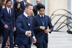 Ceremony at the Elysee for 2025 PSG UEFA Victory - Paris