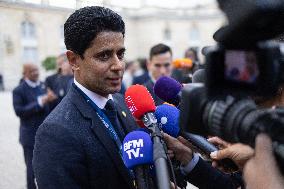 Ceremony at the Elysee for 2025 PSG UEFA Victory - Paris