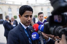Ceremony at the Elysee for 2025 PSG UEFA Victory - Paris