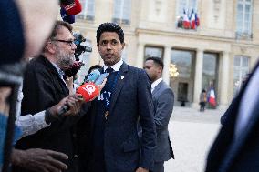 Ceremony at the Elysee for 2025 PSG UEFA Victory - Paris