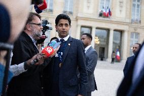 Ceremony at the Elysee for 2025 PSG UEFA Victory - Paris
