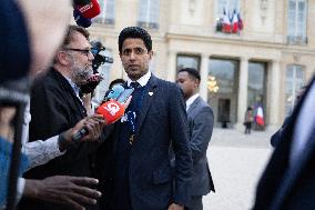 Ceremony at the Elysee for 2025 PSG UEFA Victory - Paris