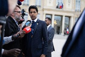 Ceremony at the Elysee for 2025 PSG UEFA Victory - Paris